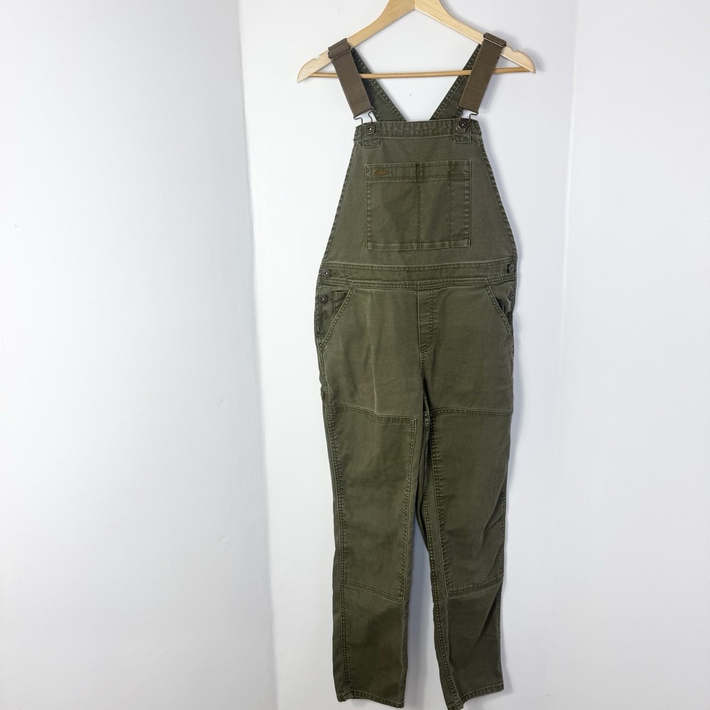 REI Co-op Trailsmith Overalls Womens Size 8 Canvas Utility Hiking Bibs 158076